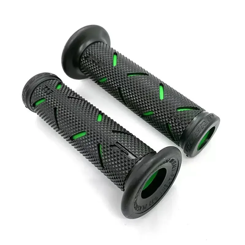 2 stücke 7/8 "22mm Universal-Motorrad griff griffe CNC Aluminium Gummi Rot Blau Gold Lenker griff für Roller E-Bike Motorrad: Orange
