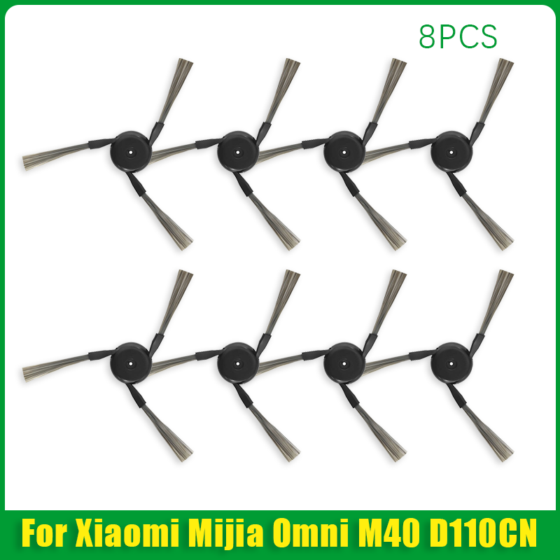 Compatible For Xiaomi Mijia Omni M40 D110CN Replacement Parts Main Side Brush Hepa Filter Mop Cloth Dust Bag Accessories: light green