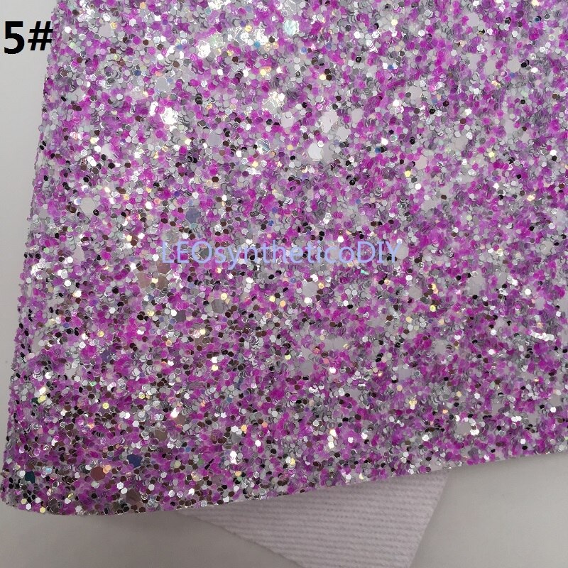 1PC 21X29CM Glitter Fabirc, Chunky Glitter Leer, glitter Lederen Lakens Voor Maken Bows LEOsyntheticoDIY T367A
