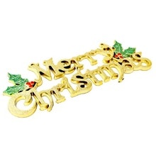14cm Kerstboom Decoratie Glanzend Merry Brief Kaart voor Xmas Opknoping Ornament Jaar Decoratie 9.27