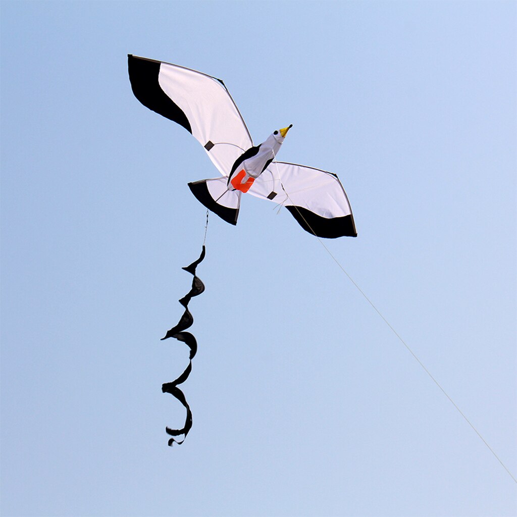 3D Seagull Kite Met Vliegende Gereedschap Voor Kids Volwassenen Voor Park Sport Speelgoed Strand