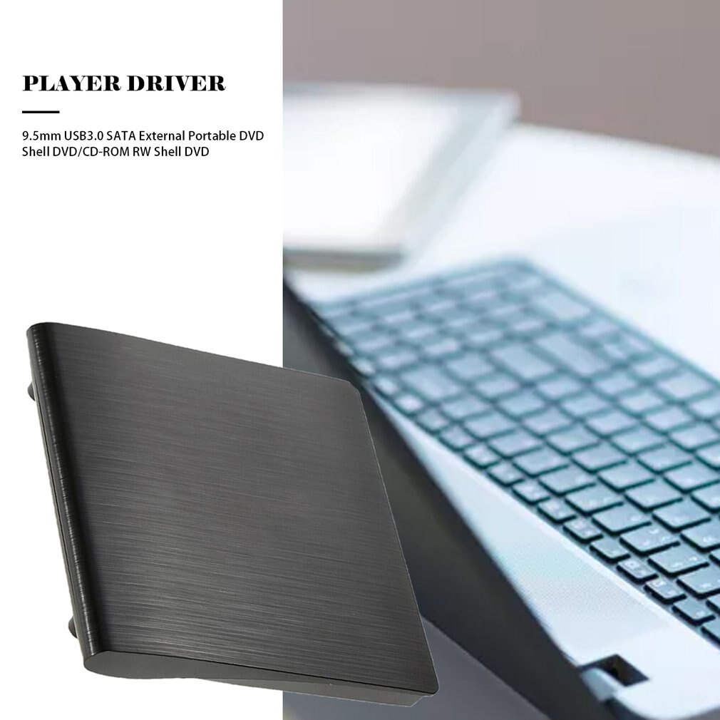 9.5mm USB 3.0 SATA Optical Drive Case Kit External Mobile Enclosure DVD/CD-ROM Case For Laptop Without Optical Drive