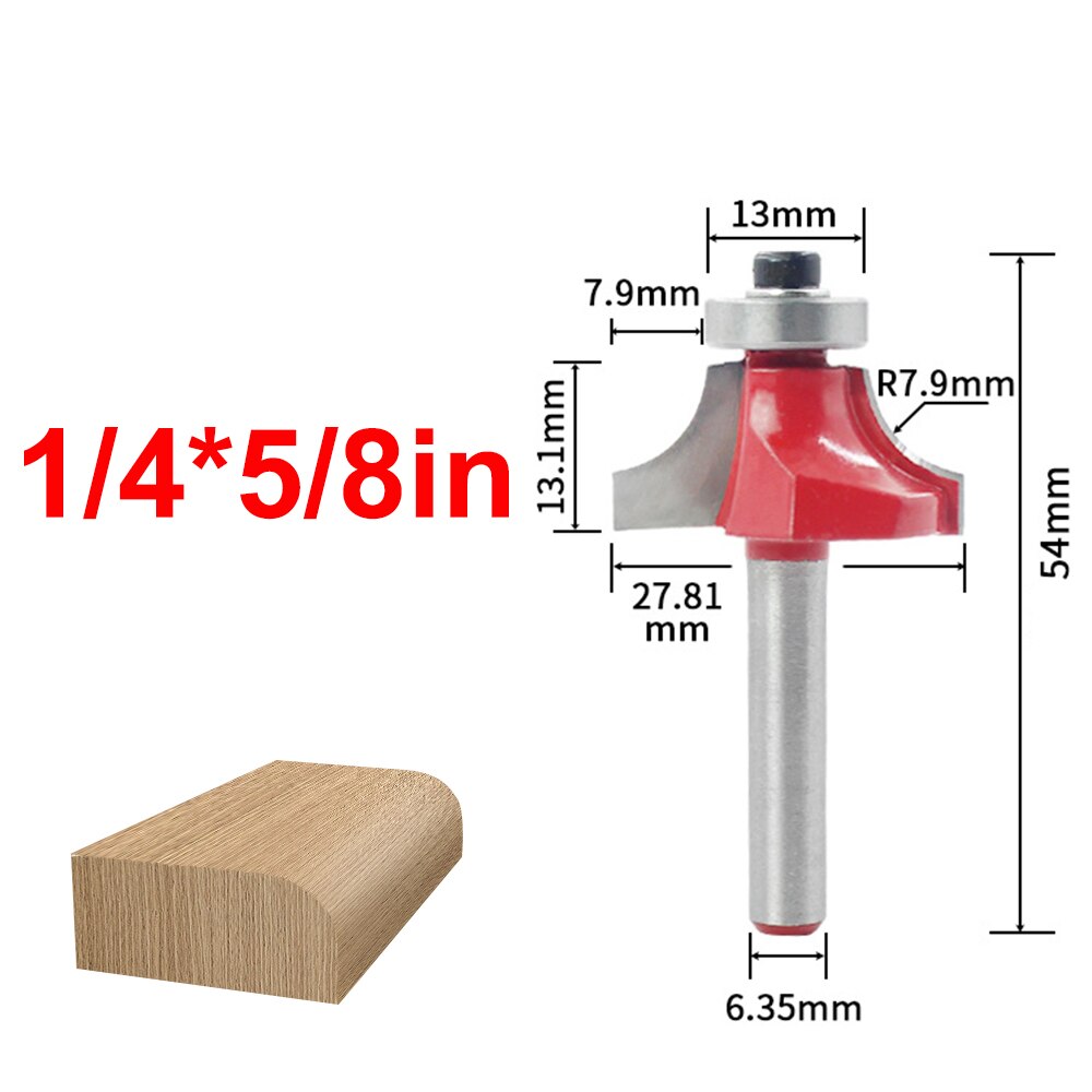 1/4inch Shank Wood Router Bit Straight End Trimmer Milling Cutter clean flush trim corner round cove box bits tools Mill Cutt