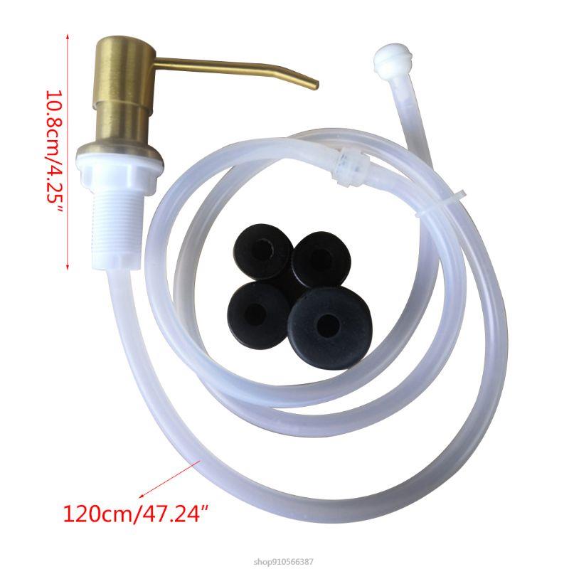 Countertop Built in Soap Dispenser Dish Soap Dispenser for Kitchen Sink Removable Dishwashing Liquid Press Pump Head Kit A9 22