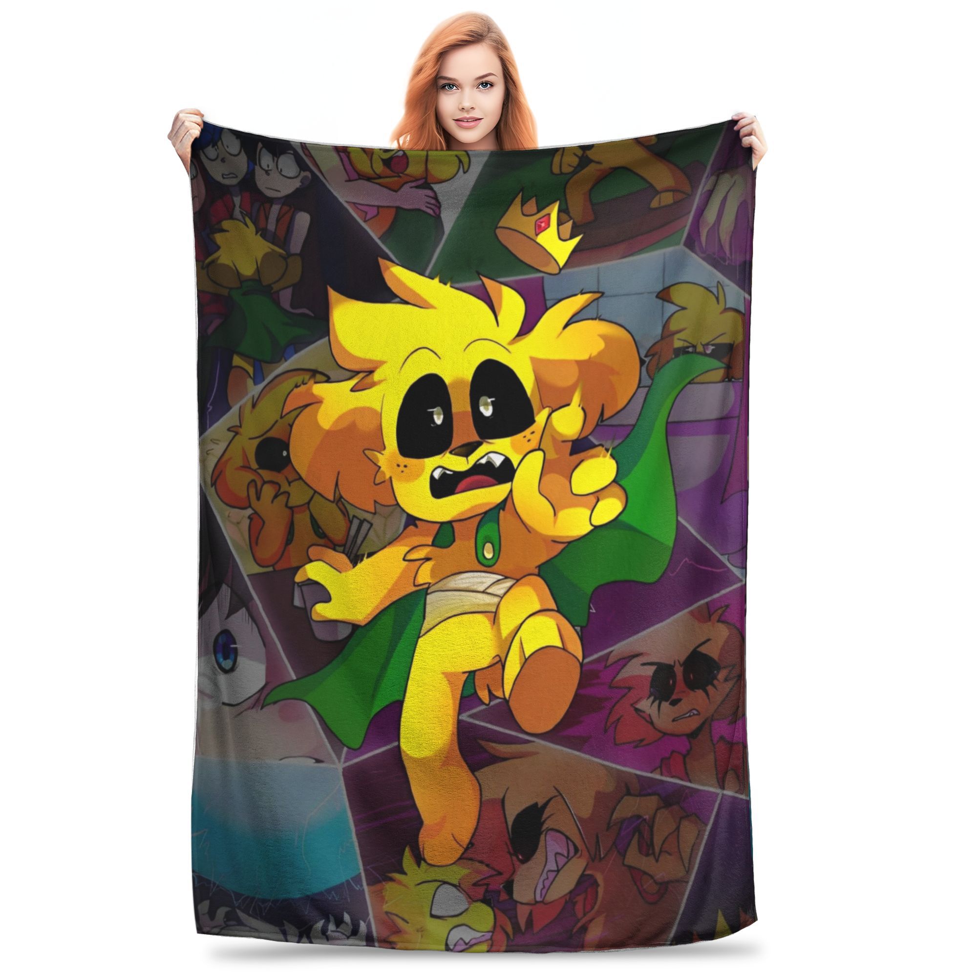 Manta súper suave Mikecracked Mikes, manta de cama ligera de Franela polar de primera , mantas de felpa acogedoras para uso en todas las estaciones: Reina / Morado