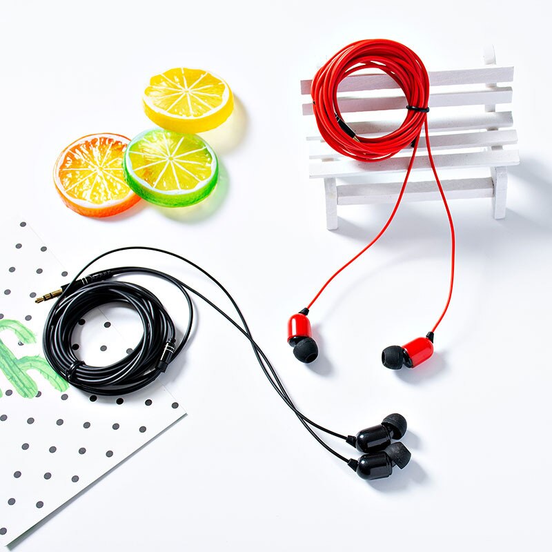 3 meter Oortelefoon In Ear Wired Headphones Monitor Earbuds Hoofdtelefoon 3.5 Mm Stereo Headset Voor Xiaomi Iphone 5 6