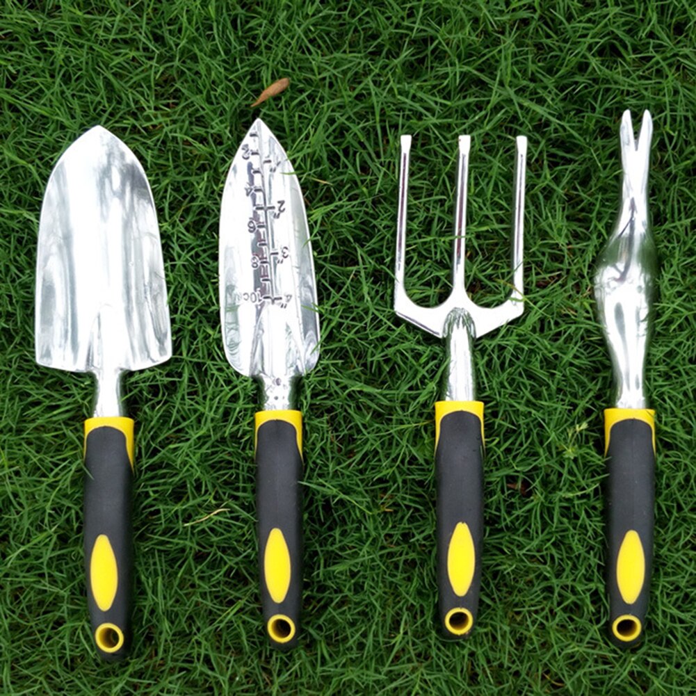 6 Piece Gardening Tools Set Including Trowel Transplanted Cultivator Weeder Weeding Fork Garden Tools with Heavy Duty Cast-al