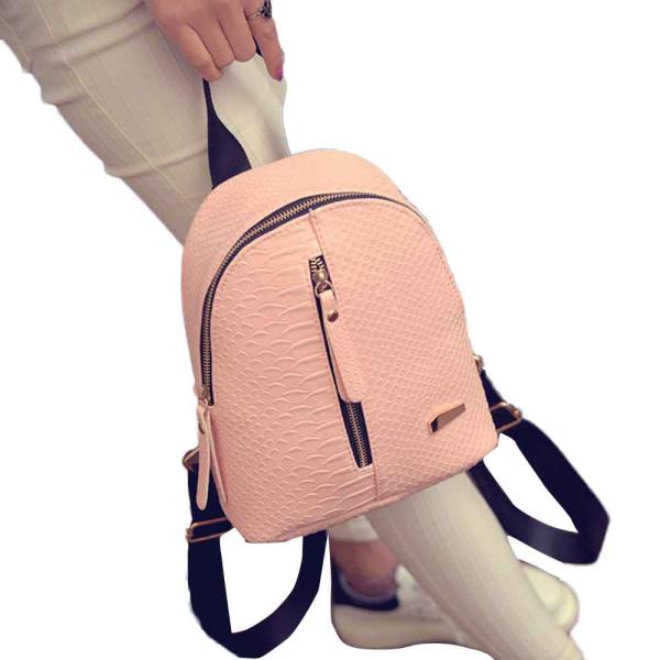 Estilo casual moda feminina pequenas mochilas de couro do plutônio feminino mochila saco de viagem sacos de escola para adolescentes meninas 2020 quente # lr4: Rosa