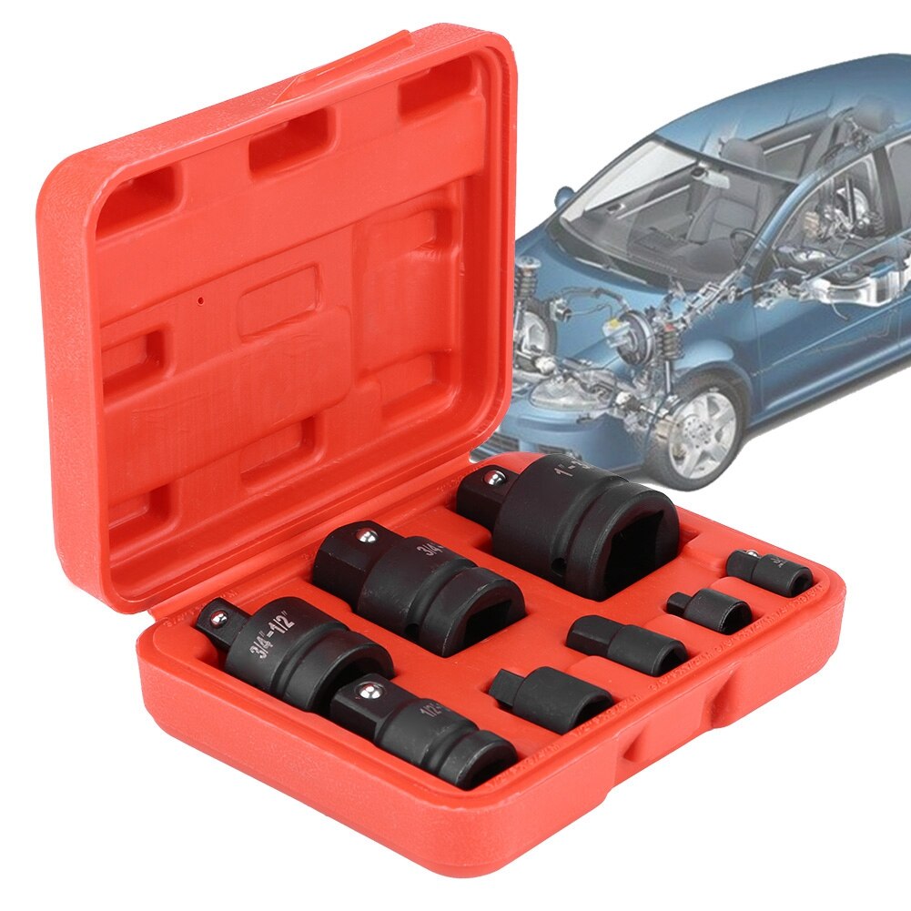 8pcs Socket Convertor Adaptor Reducer Converter Adapter Set 1/4" 3/8" 1/2" 3/4" 1"