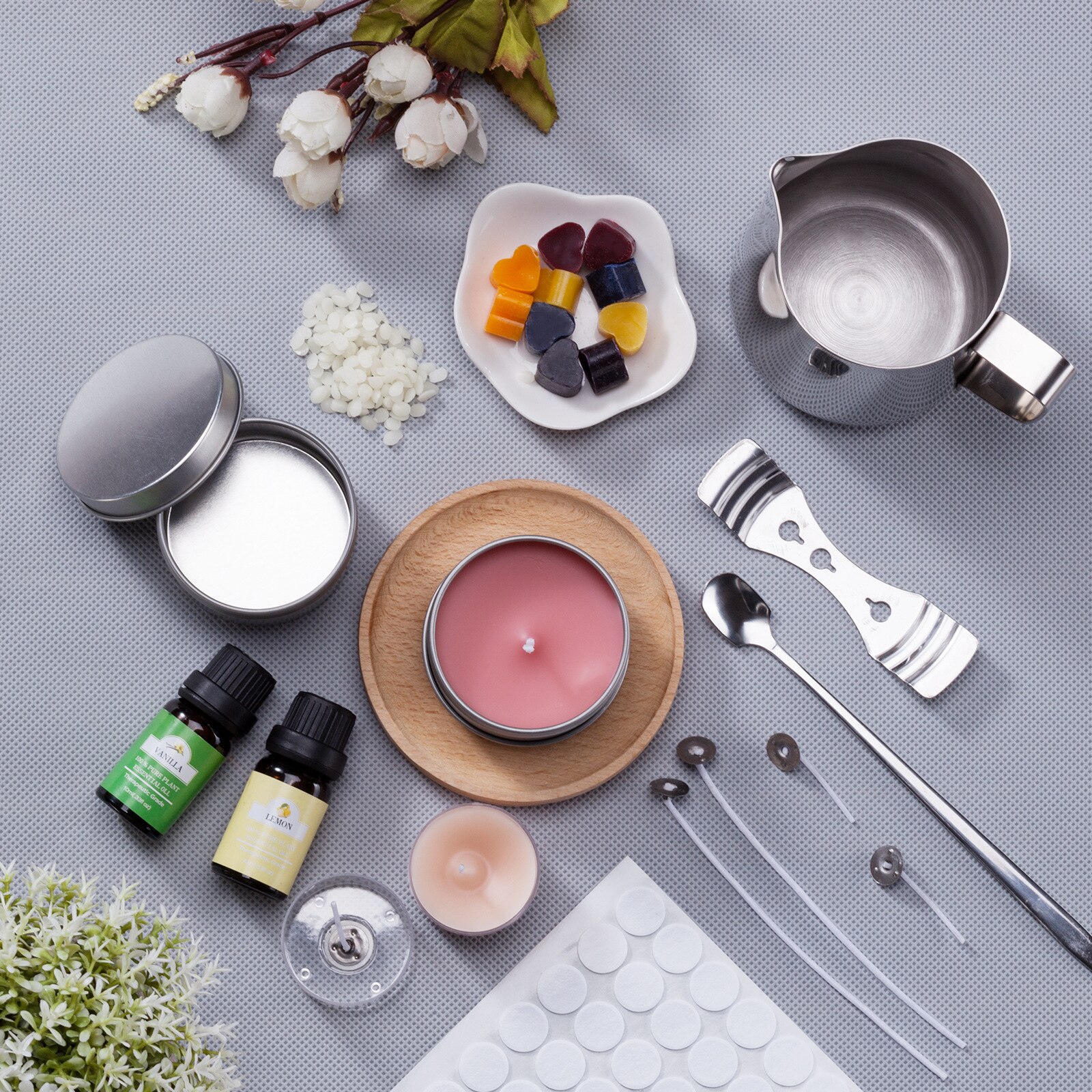 Scented Candle Making Kit, Scented Wick Candle Making Kit, Handmade Candle Set For Beginners, DIY Handmade Candle Making Kit