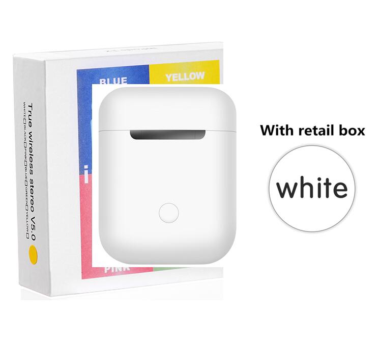 Macaron inPods 12 i12 TWS Auricolare Bluetooth Mini Cuffia Senza Fili Auricolari Bluetooth Auricolare con Box Di Ricarica Auriculars Fone: white with box