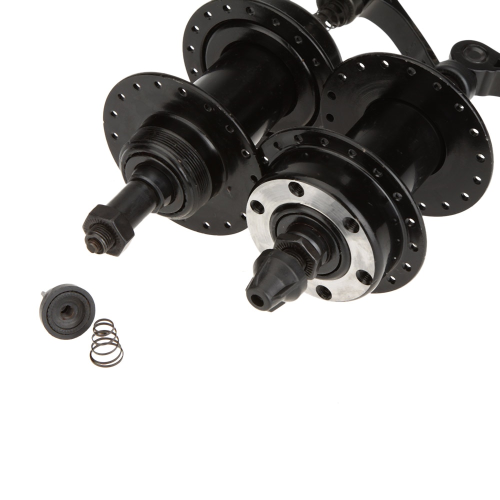 2Pcs Iron Mountain Bike Bicycle Disc Hubs 36 Holes MTB Mountain Road Bike Rear Hub Axis Bicycle Rear Wheel Axle Hub Replacement