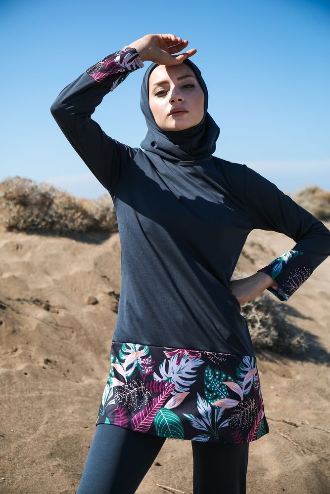 Riva græs burkini hijab badedragt muslimah badetøj badetøj  r1010-