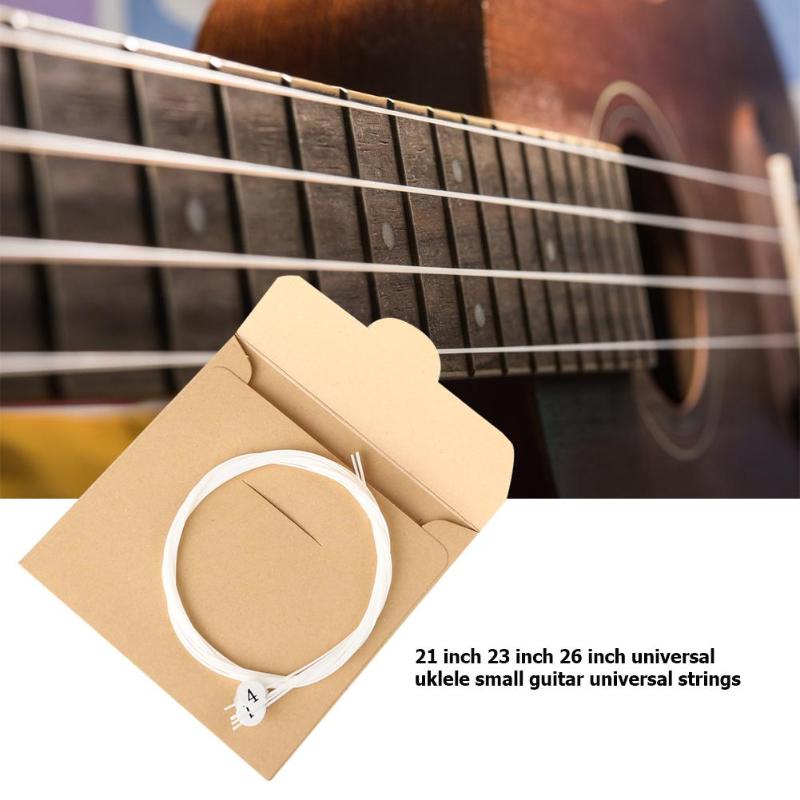 Duurzaam Snaren Klassieke Delicate Textuur 4 stuks Nylon Ukulele String Vervanging Deel voor 21 23 26 inch Snaarinstrument