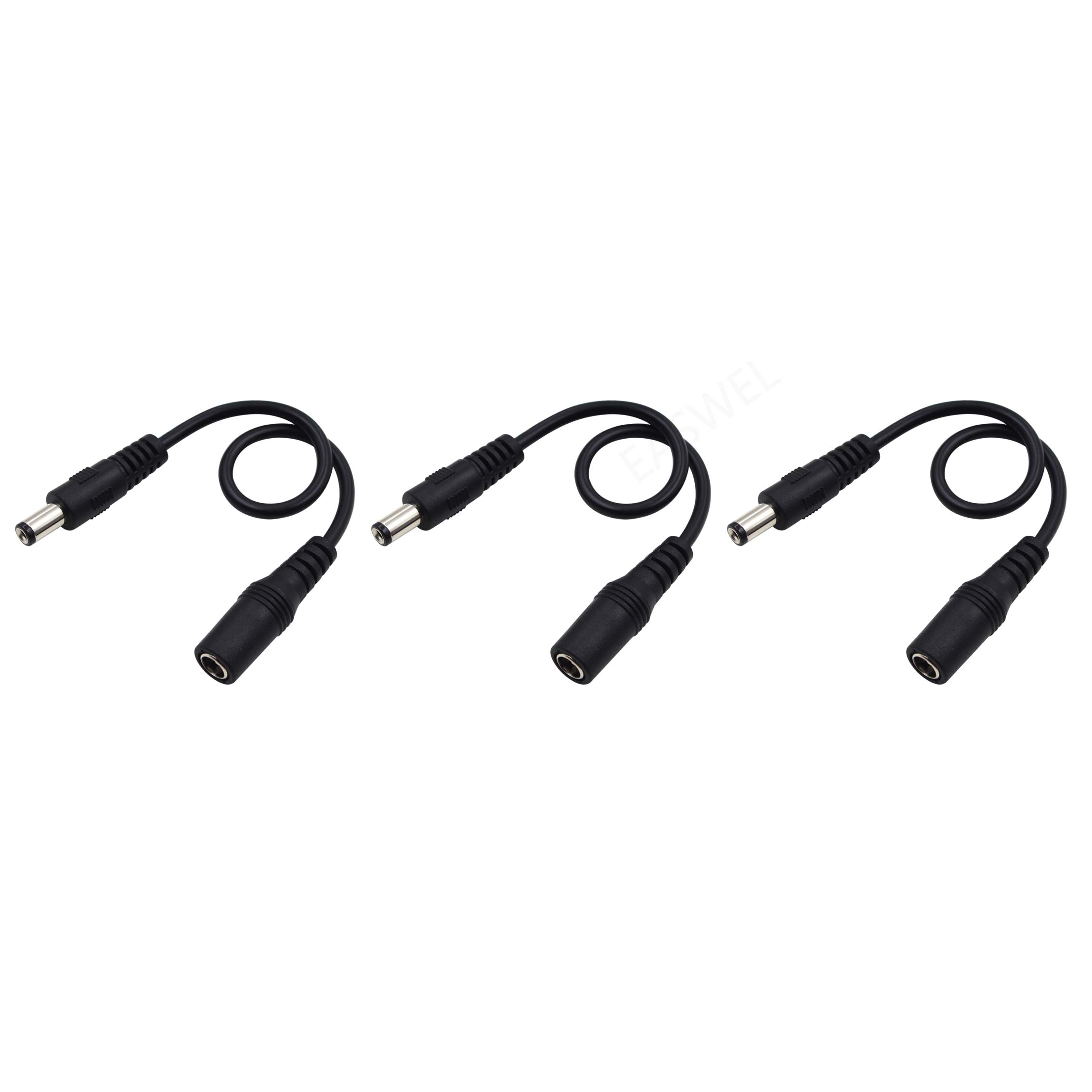 Cable convertidor de polaridad inversa Para pedales de Piano de guitarra, Jack de 5,5 y 2,1mm