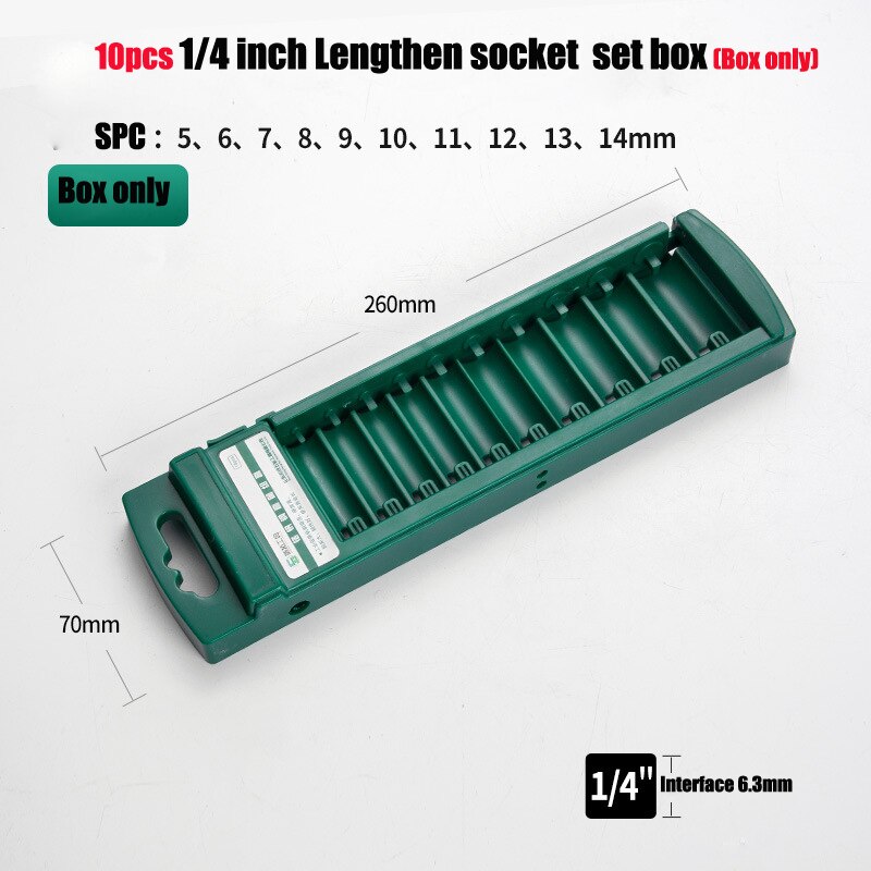 1Stck Reparatur Werkzeug Sockel Lagerung Kasten Steckschlüssel Kunststoff Lagerung Kasten Buchse einstellen Lagerung Kasten für Sockel Werkzeuge Lagerung: 1-4B70