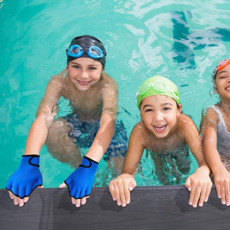Webbed Gloves For Swimming Aquatic Gloves For Helping Upper Body Resistant Water Aerobics And Swimming Resistant Training Gloves