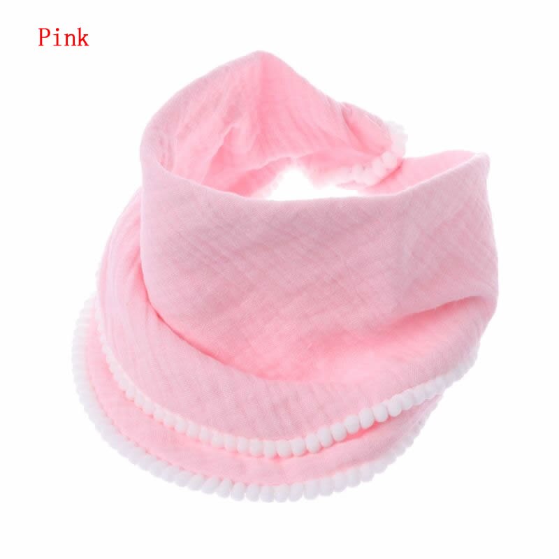 Bebê arroto panos algodão gaze musselina babador bandanas macio respirável newborns toalha cachecol l41d: Pink