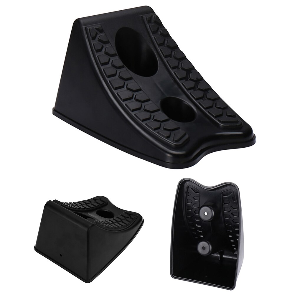 Tire Parking Car Stoppers Truck Locator Plastic Black Reverse Pad Anti-skid Heavy Duty Wheel Chocks