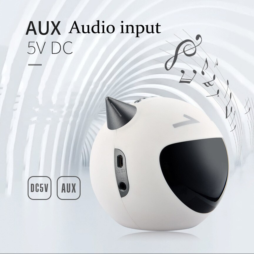 Portable Mini Bluetooth Speaker with Microphone - 5W - 2200mAh Battery - FM Radio & MP3 Playback
