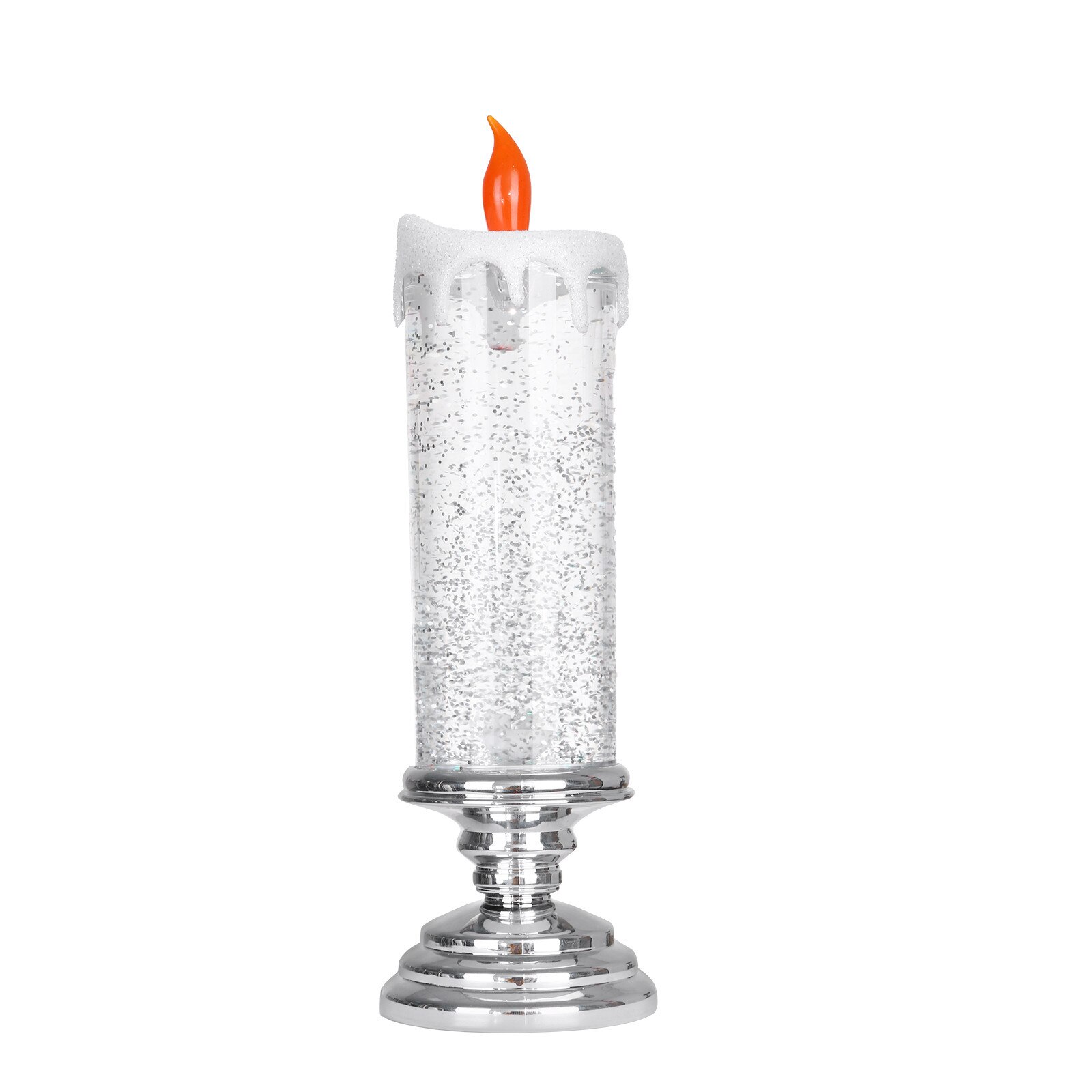 300ml Rotating Color Changing Glitter Led Flameles Romantic Crystal Candle Light Home Party Wedding Festival Decoration#T2