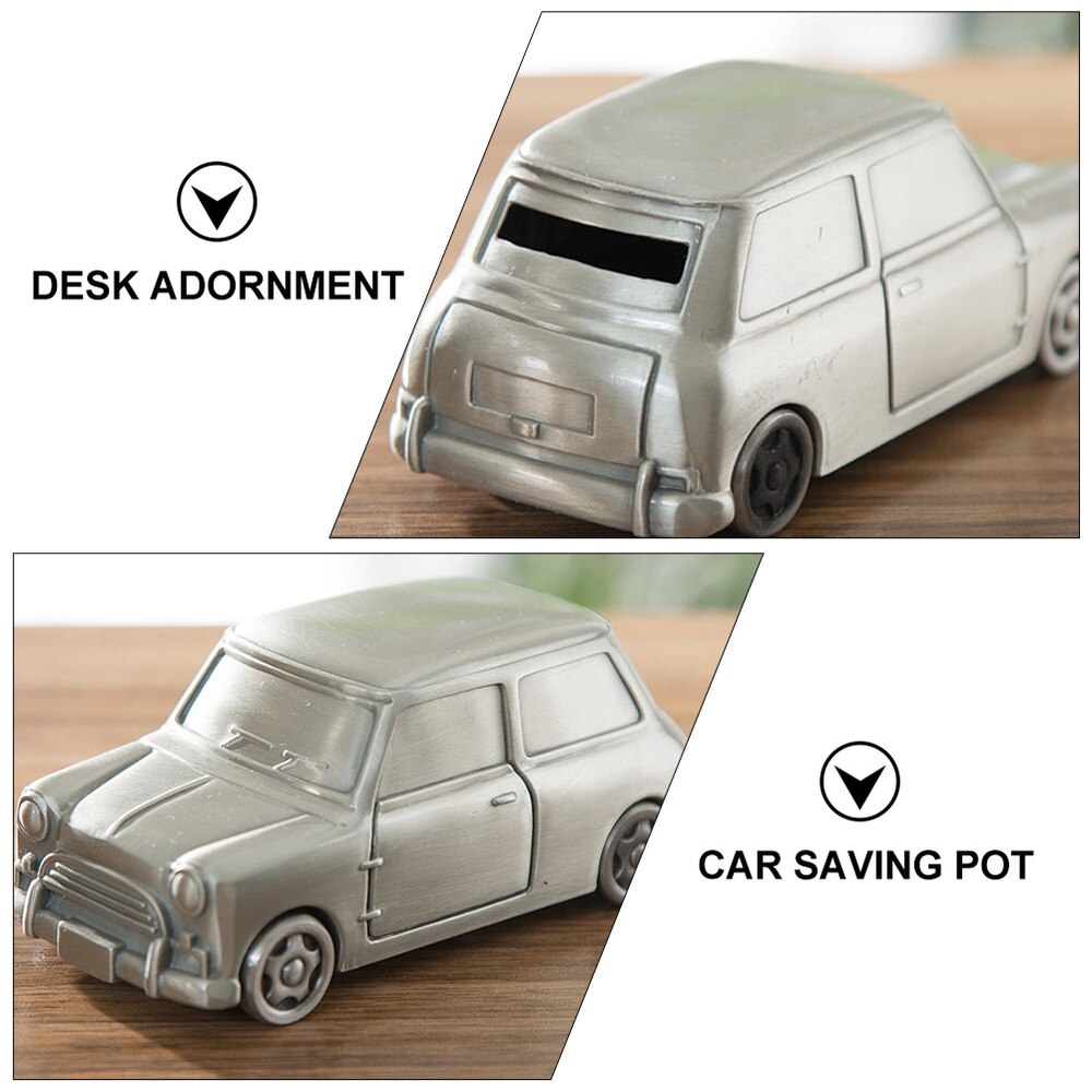 1Pc Unieke Creatieve Auto-Vorm Alloy Thuis Versiering Spaarvarken Spaarpot Saving Pot Voor Decor Kids kamer