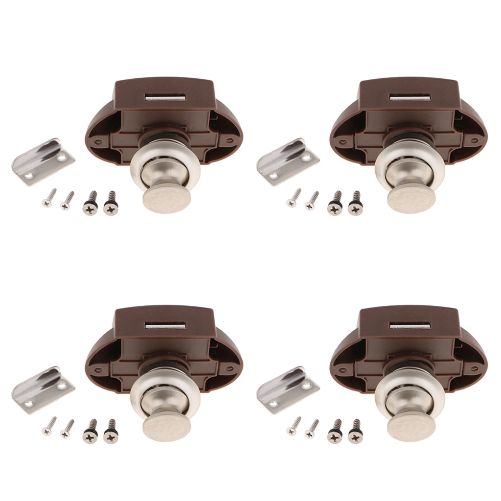 4x RV Paddle Door Lock Latch for storage Handle Knob Deadbolt Camper Trailer