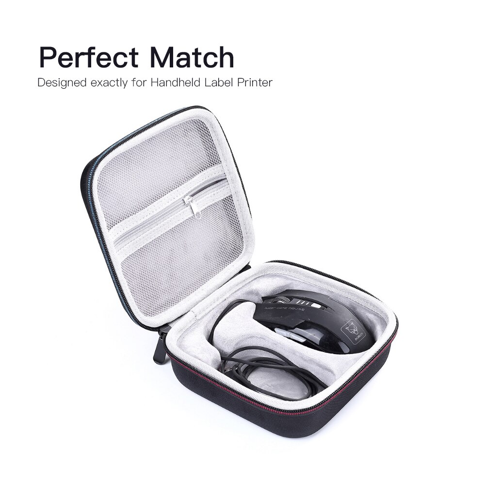 Funda dura de EVA para Logitech G203, bolsa de transporte resistente al agua para ratones con forro interior suave, bolsa de ratón resistente a los golpes con bolsillo de malla