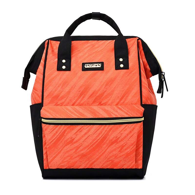 Pré-design sacos de fraldas do bebê para mummy usb cuidados com o bebê mochila multifuncional à prova dmultifunction água saco de maternidade mamãe carrinho de criança sacos: Orange