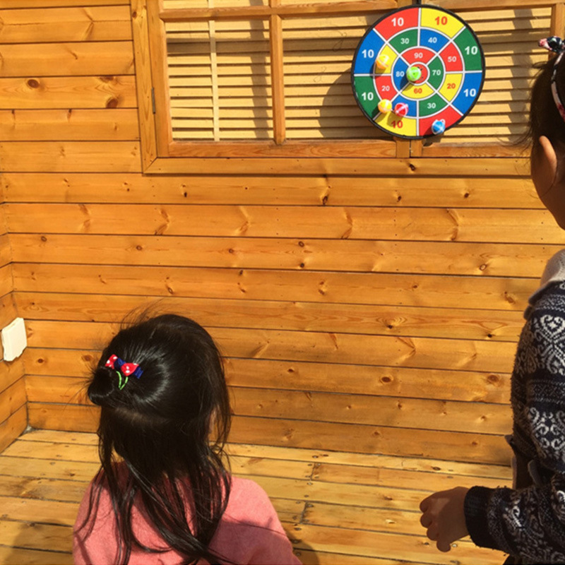 [Lustige] Sport Spielzeug Sozialen Eltern-Kind Spiel Sicherheit Dart Board Mit 8 stücke Klebrige balls Set Schießen spiel Familie interaktive spielzeug