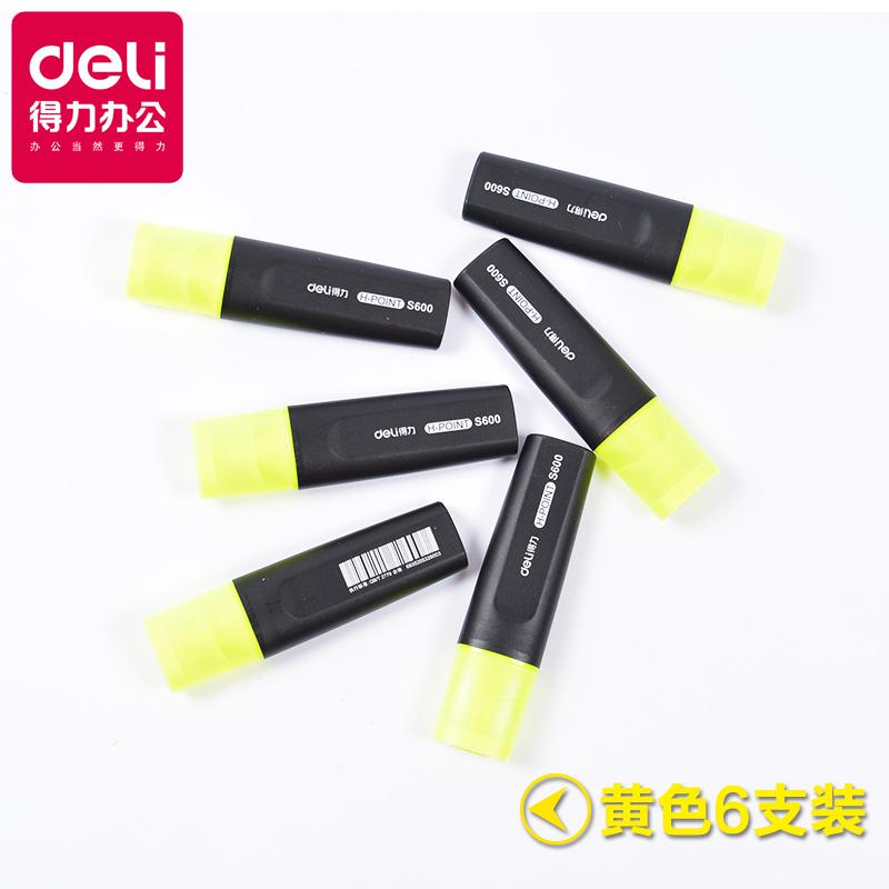 Stylo marqueur Fluorescent, surligneur de couleur, 6 couleurs, lot de 6 stylos: C