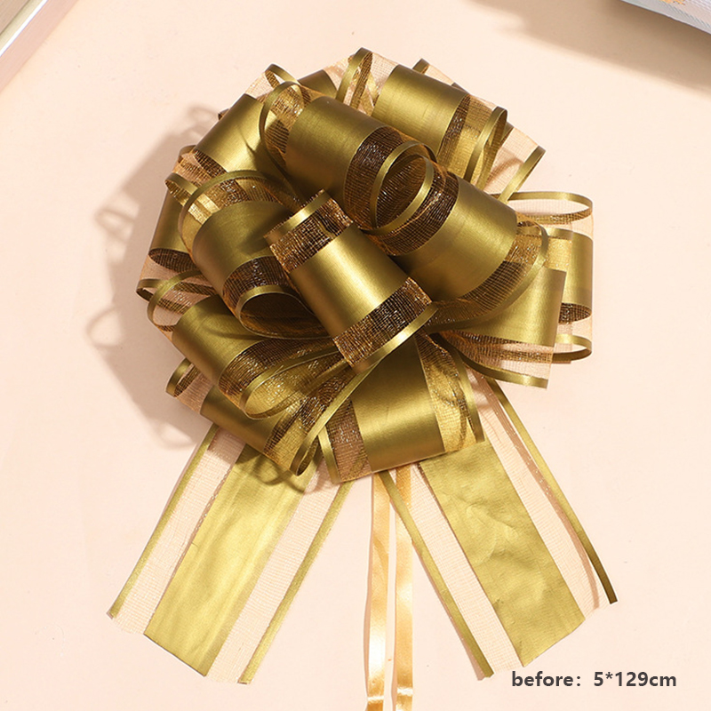 Cinta blanca para coche de boda, lazos para tirar, envoltura de , decoración para coche de boda, suministros para de cumpleaños, sillas Pew, decoración del hogar DIY: Verde claro