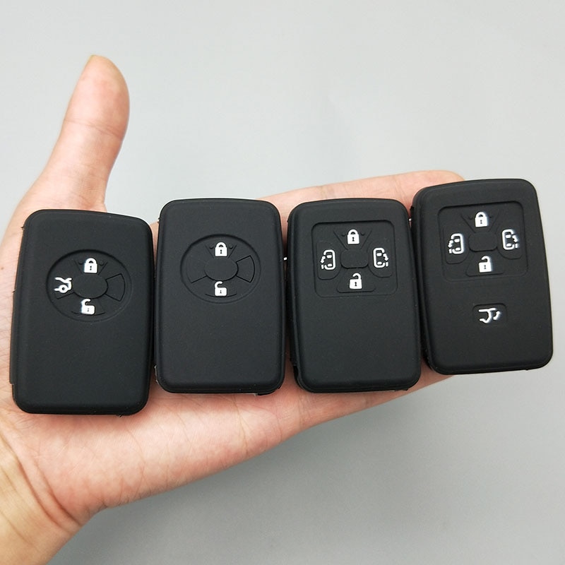2/3 /4/5- knops autosleutel beschermhoes voor toyota camry avalon corolla yaris tarago mark x rav 4 voxy estima siliconen hoesje