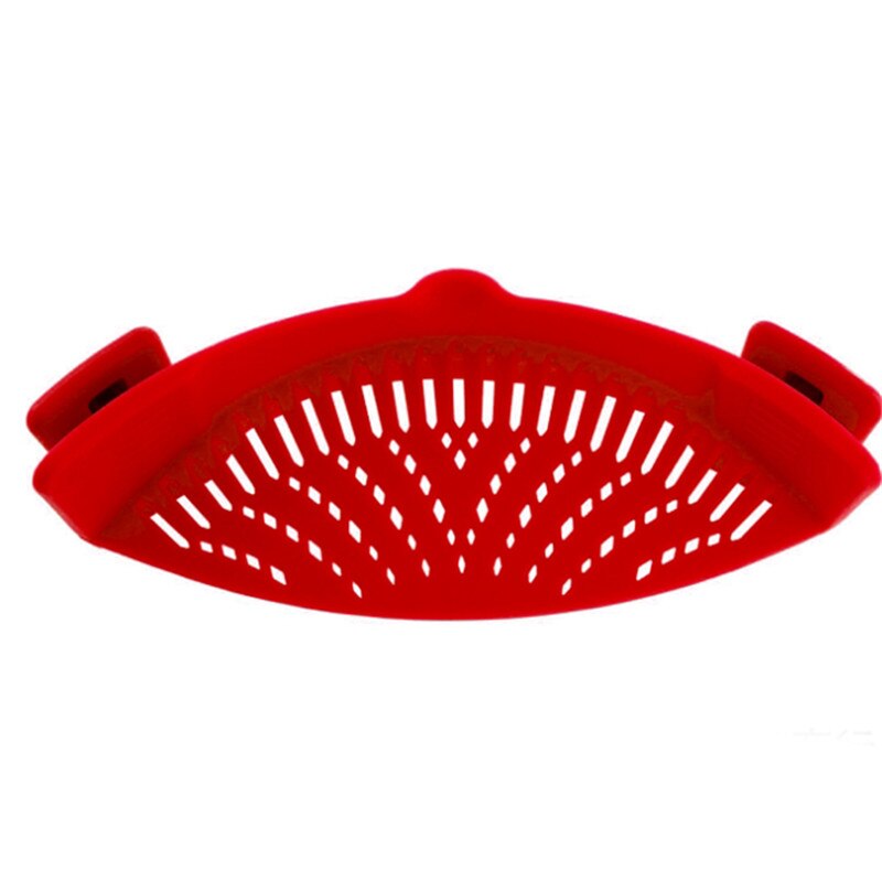 Silicone Pan Strainer Pan Strain Clip-on Pasta Food Convenience Various Colors Draining For Kitchen Tools