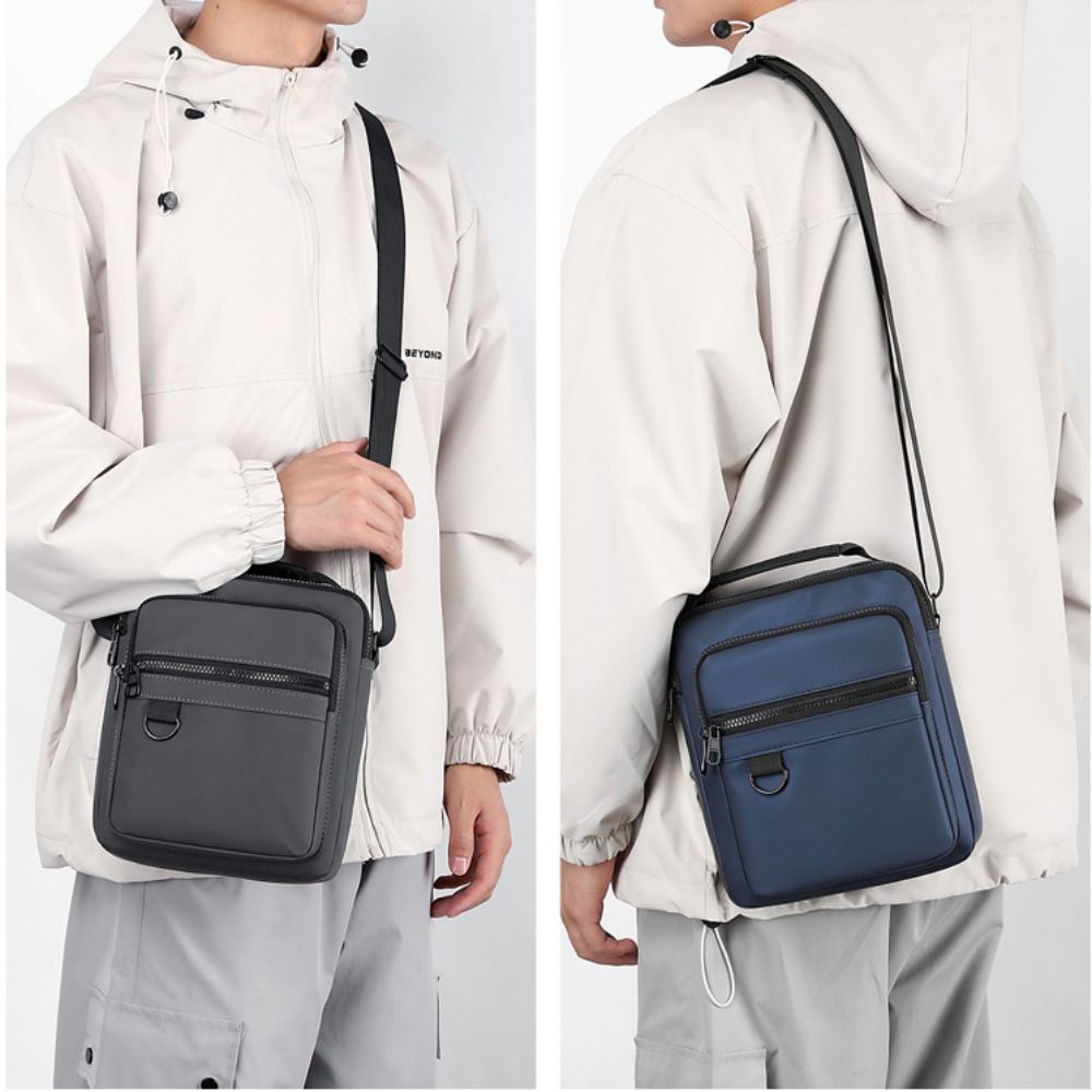 Nylon Polyester Crossbody Tassen Waterdicht Zwart Grijs Blauw Groen Schoudertas Grote Capaciteit Reisopslag Heren Dames