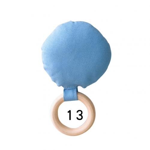 Gestreepte Dot Houten Ring Baby Ronde Bijtring Kinderziektes Speelgoed Veilig Chew Douche