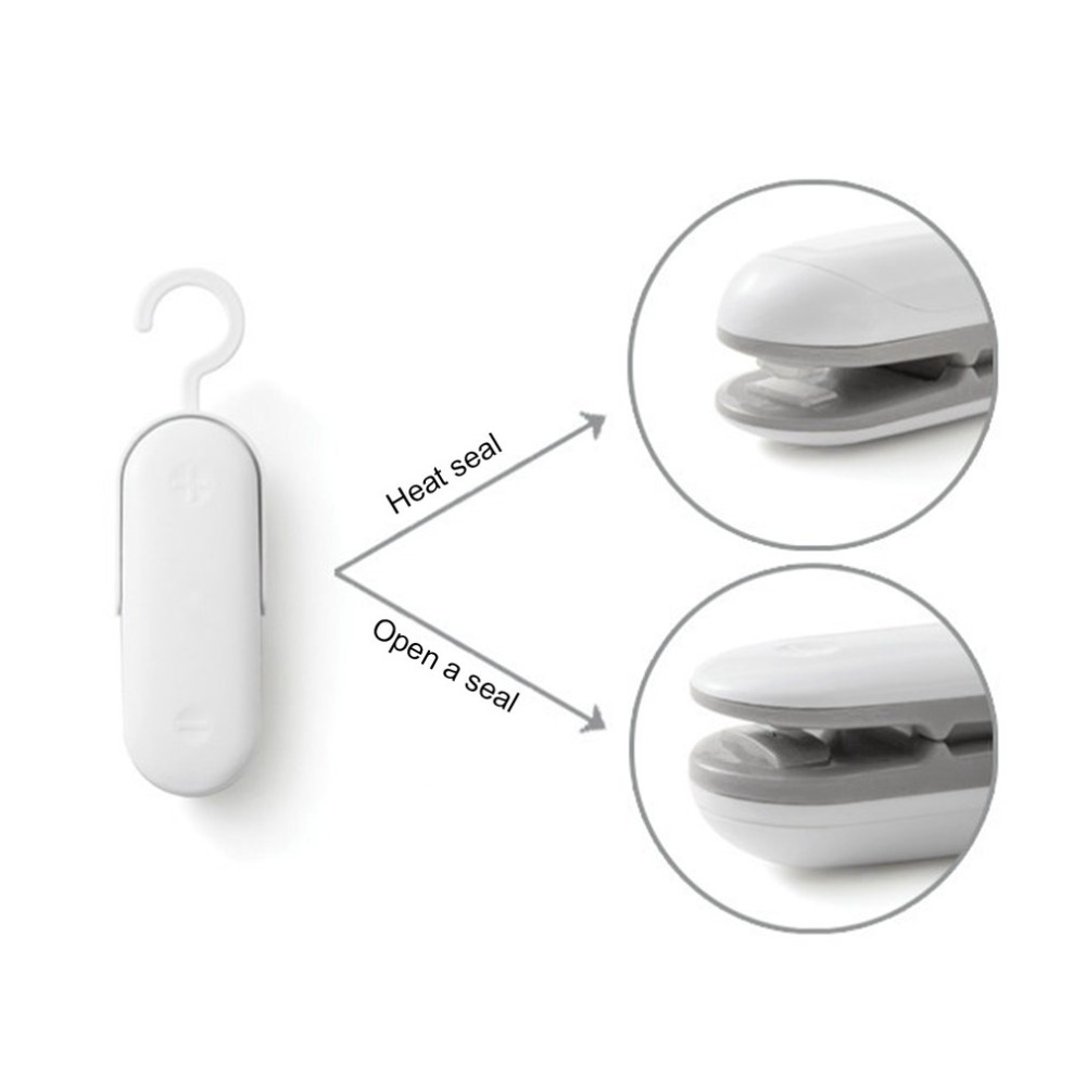 Food sealer maskine håndtryk praktisk mini snack plastikpose vakuum mad varmeforsegling og emballeringsmaskine