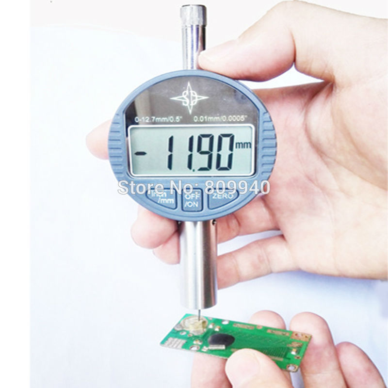 Digital Depth Indicator Electronic Depth Guage Depth Gauge Depth Meter 0-12.7mm 0.01mm