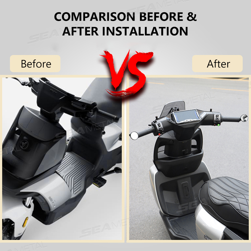 SEAMETAL 2 stuks Universele Motorcycle Bar End Spiegel 360 Draaibare Elektrische Voertuig Achteruitkijkspiegel Groothoek Road Fietsen stuur