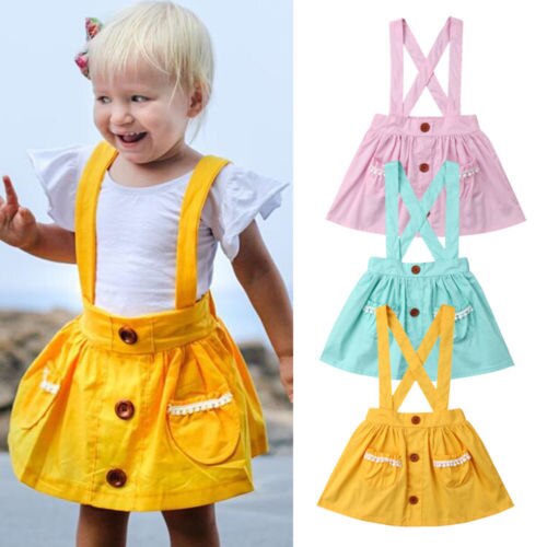 6 M-3 T Kids Baby Meisje Overalls Rok Princess Party Pageant Jarretel Rok Zonnejurk