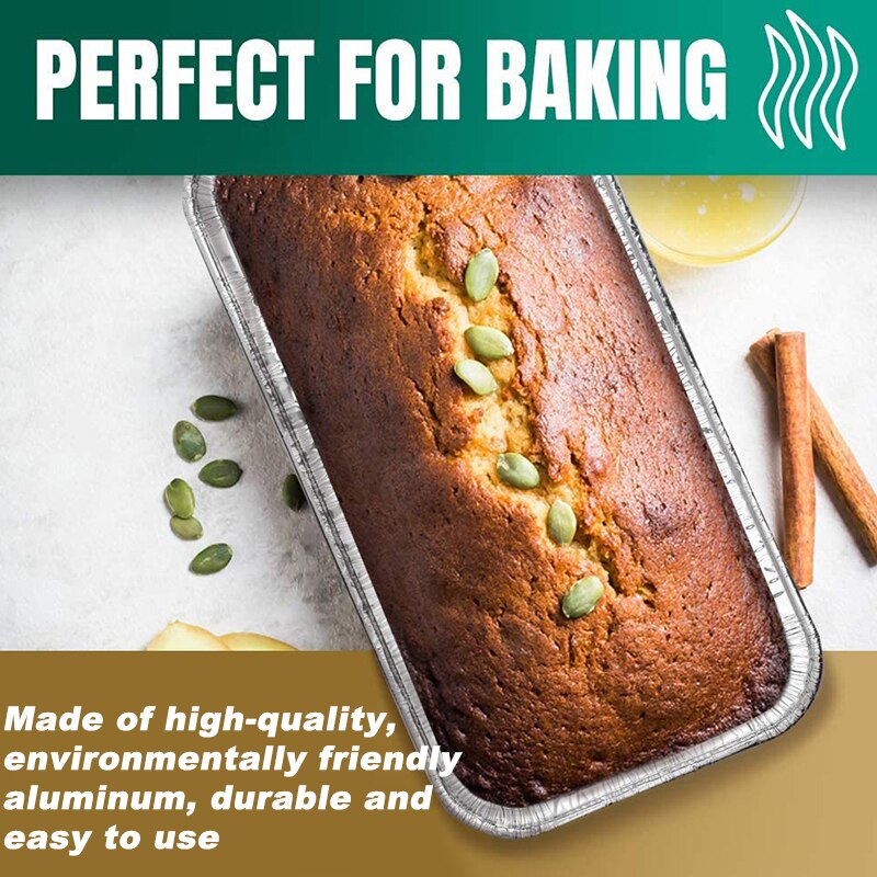 30 Piece Kit Disposable Tin Pan Barbecue Packing Box Thickened Rectangular Oyster Skewers Takeaway Aluminum Foil Tray