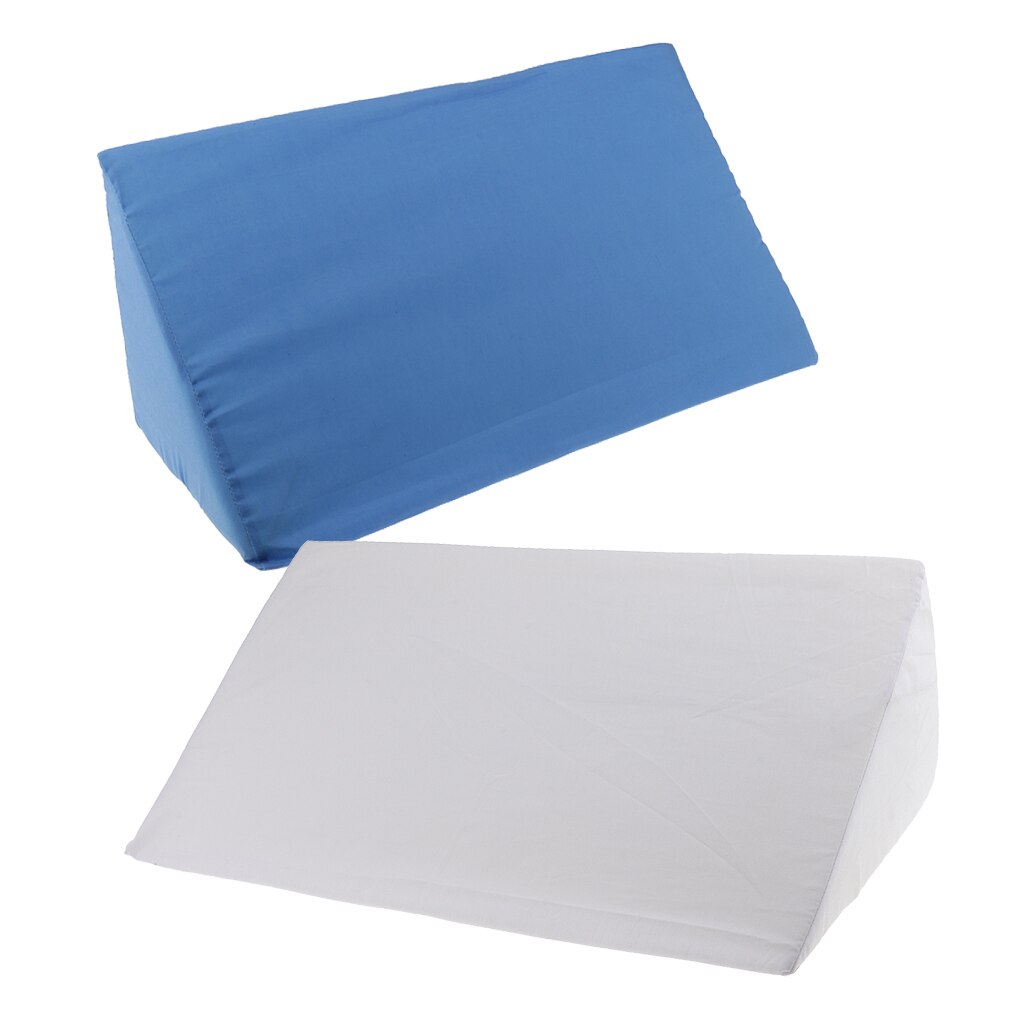 Coussin de lit en mousse, housse lavable, 2 pièces, coussin d&#39;élévation des jambes au dos