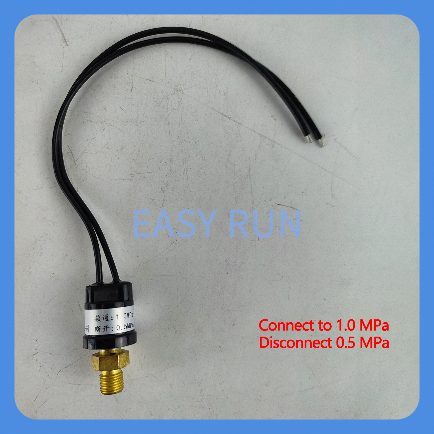 Pressure Switch Oil Pump Alarm Switch Lubrication System Pressure Sensor To Monitor Cut-off And Pressure Loss Thread M10*1: Red