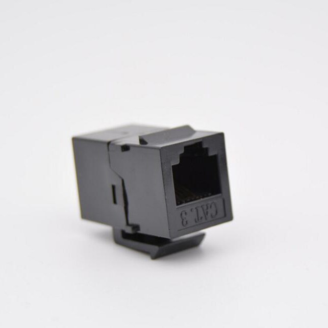 SeTo RJ11 Cat3 Black Telephone Module RJ11 Phone Connector Keystone For Wall Plate Socket