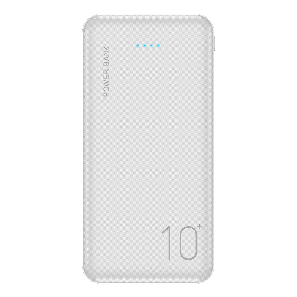 FLOVEME 10000mAh Power Bank For Xiaomi iphone Double USB Slim External Battery Portable Charger Mi Powerbank 10000 mAh Poverbank: White