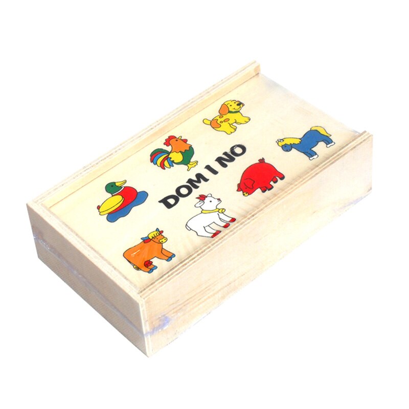 5 Soorten Domino Puzzel Bordspel Met Doos 28 Pcs Blokken Grappig Spel Voor Kinderen