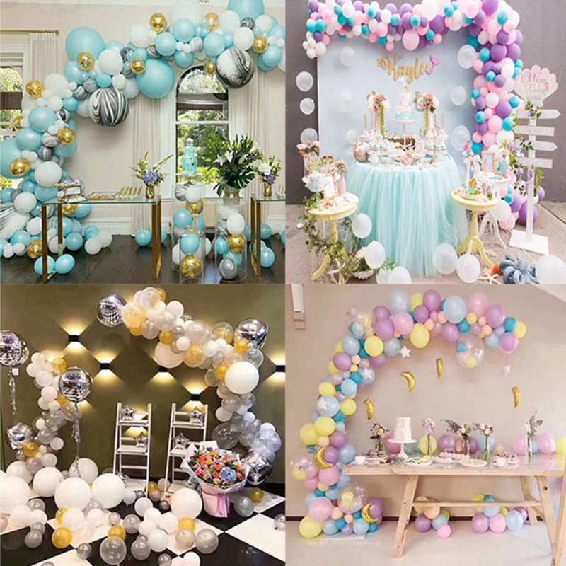 5M arco de globos de globo cadena cinta punto adornos para de cumpleaños Fondo bebé niño globo de niña set de guirnaldas