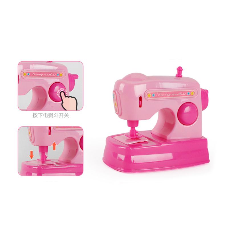 Bambini Kid Boy Girl Mini cucina elettrodomestico macchina da cucire Set di giocattoli educazione precoce manichino famiglia gioco finto