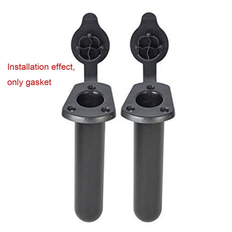 Support de canne à pêche 2 pièces, Kit de joint et joint adapté au support de canne à pêche encastré, accessoire de pêche en bateau de Kayak