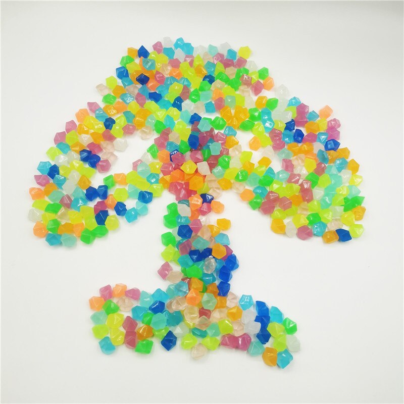 14MM Luminous Stones Glow in The Dark Pebbles Home Garden Decoration Outdoor Yard Lawn Path Decor Aquarium Glow Rocks 20Pcs